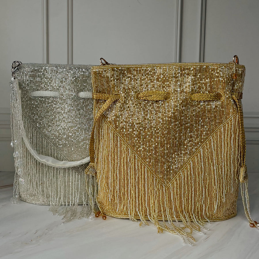 Fringed Bucket Bag