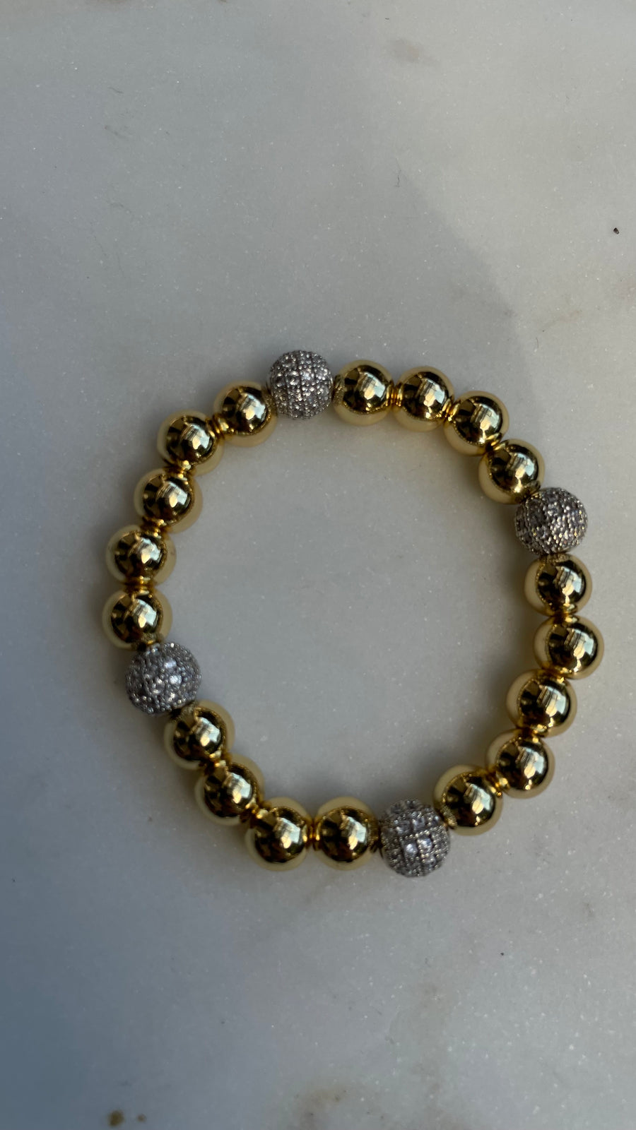 Pellet micropave bracelet