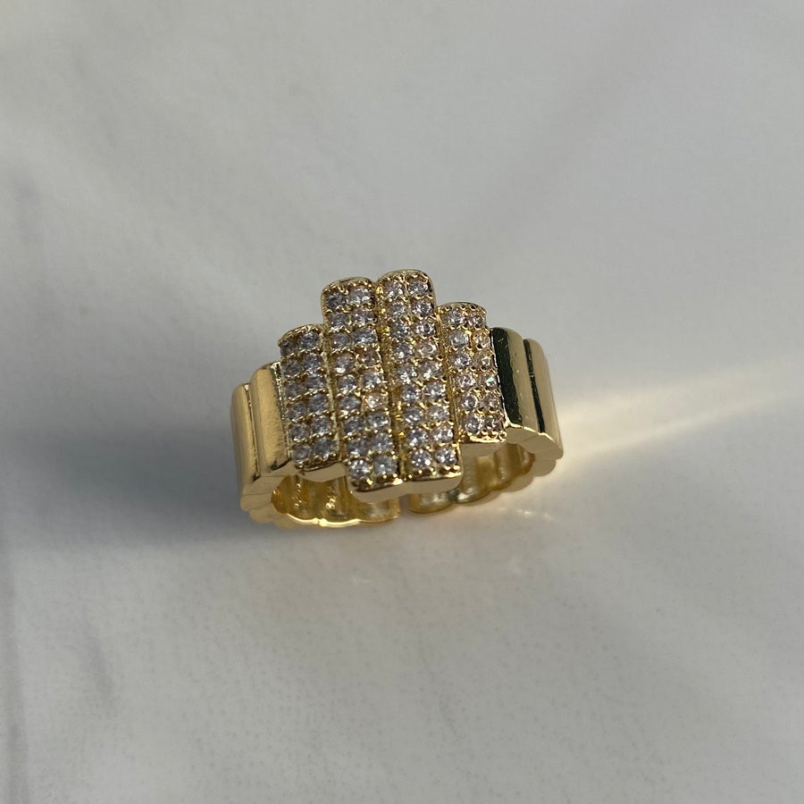 Sparkly Rectangle Ring