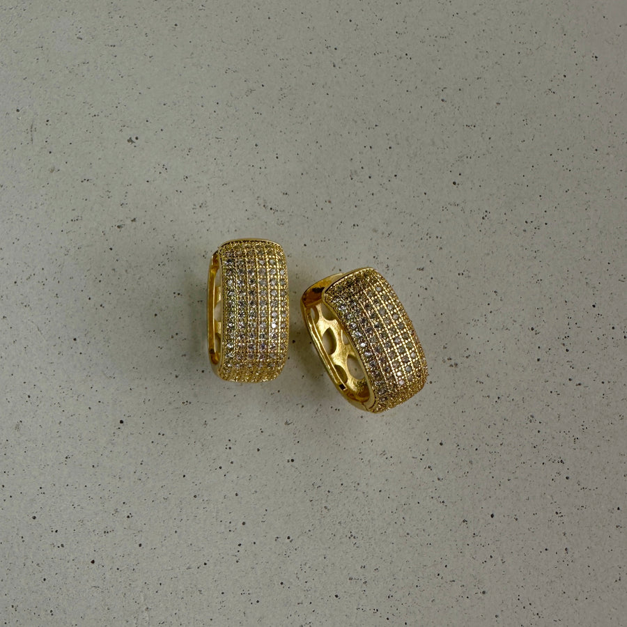 Rectangular Pave Earrings