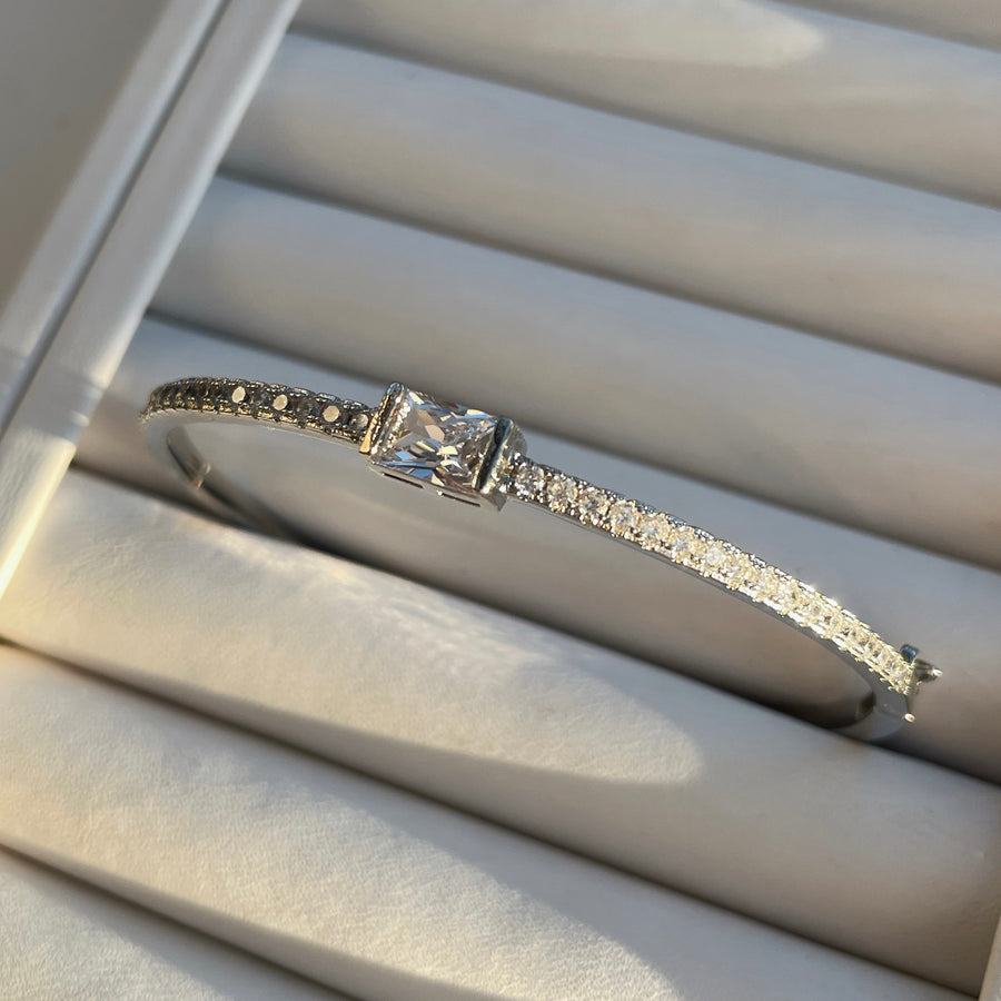 Silver Diamanti Bangle