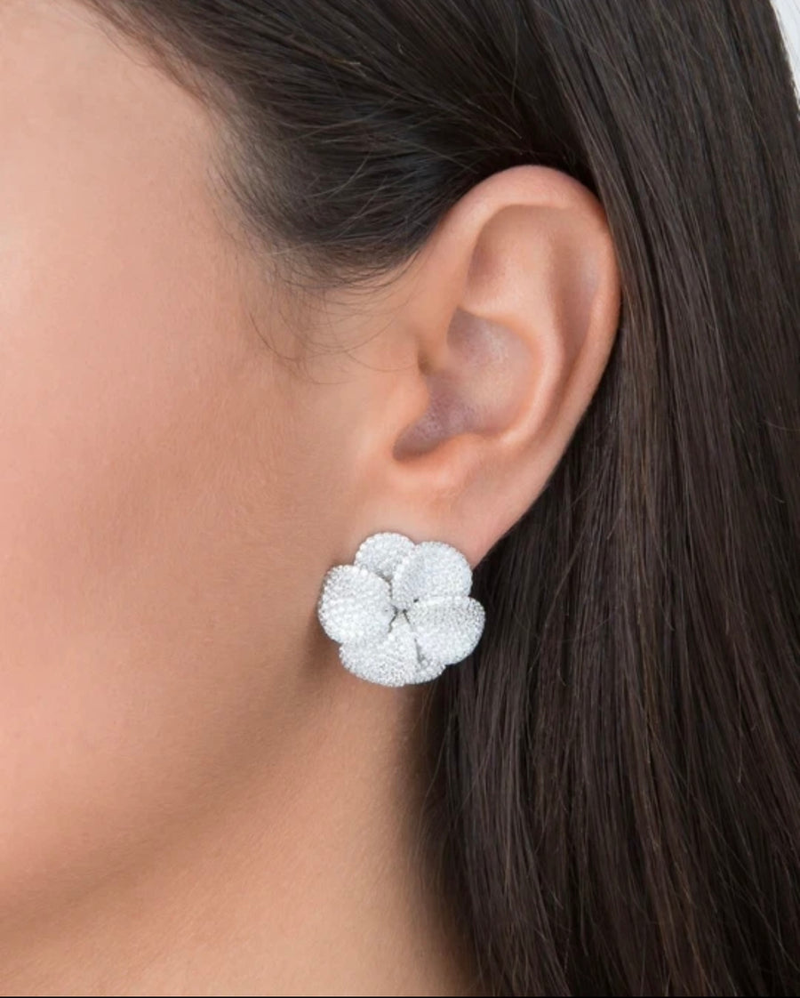 Shimmery Petals Earrings