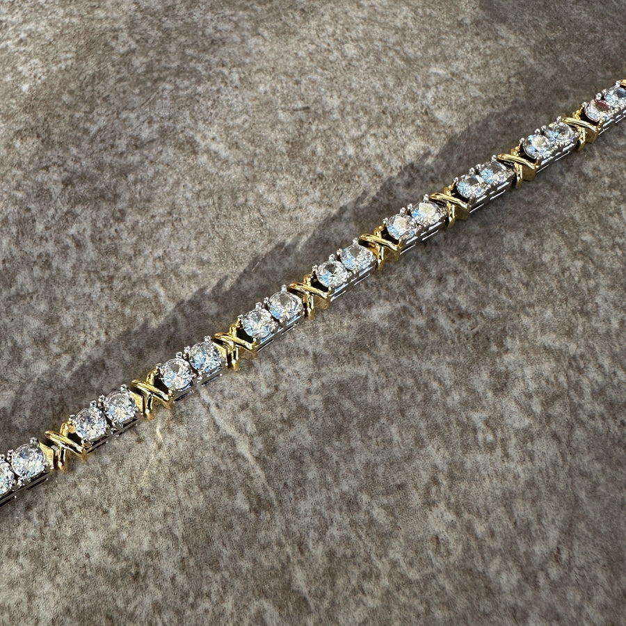 X Tennis Bracelet