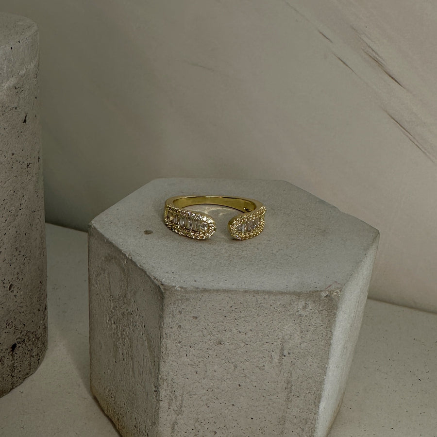 Baguette Cuff Ring